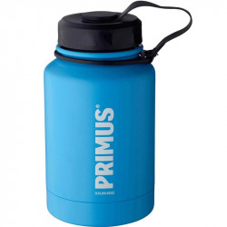 Bouteille isotherme Primus TrailBottle 50 cl bleue en acier inoxydable 18/8 avec large goulot pour randonnée et travail
