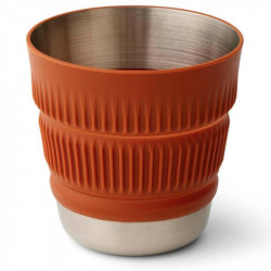 Mug pliant Sea to Summit Detour inox 47,5 cl orange en acier inoxydable et silicone pour camping et vanlife