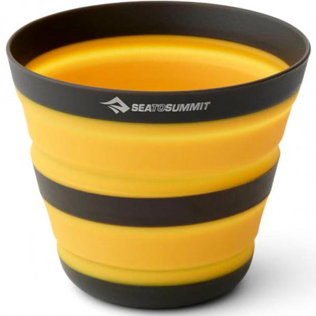 Mug pliant Sea to Summit Frontier UL 400 ml en silicone avec renforts nylon pour randonnée et bivouac.