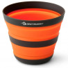Mug pliant Sea to Summit Frontier UL 40 cl orange en silicone pour randonnée et bivouac.