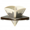 Filtre à café conique pliable Frontier Ultralight Sea to Summit en silicone et acier inox pour randonnée et camping.