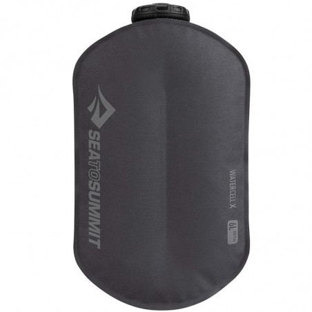 Jerrican souple Sea to Summit Watercell X 6 litres réservoir eau potable trekking camping avec mode douche.