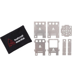 Micro Réchaud Bois Pliant EDCbox – Bushcraft Essentials Ultra-Compact