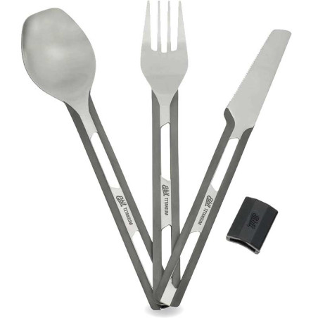 SET DE COUVERTS TITANE TC4 ESBIT ULTRA LEGER