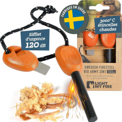 FIRESTEEL ARMY LIGHT MY FIRE ORANGE BUSHCRAFT SURVIE