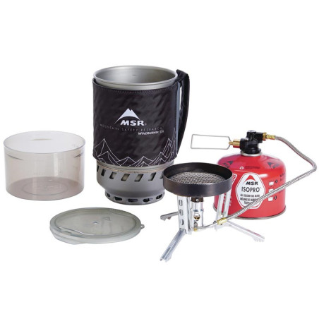 Rechaud msr windburner duo systeme 1.8 litres coupe vent et tête de bruleur radiante puissante