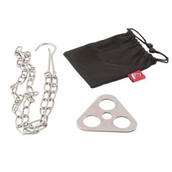 Trépied Bushcraft DIY Robens adaptateur inox branches feu de camp randonnée