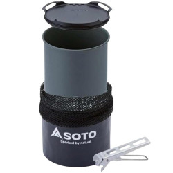Popote SOTO ThermoLite 750 ml aluminium anodisé avec housse thermique et couvercle multifonction