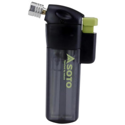 Briquet tempête SOTO Pocket Torch transformant un briquet classique en flamme puissante 1300°C