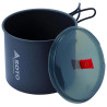 Popote SOTO New River Pot 1L aluminium anodisé ultralight avec couvercle translucide