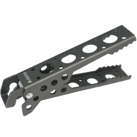 Pince SOTO Duo Handle en aluminium pour manipuler popote chaude en bivouac