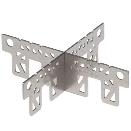 Support popote Evernew Ti Trivet titane ultraléger pour brûleur alcool randonnée ultra légère