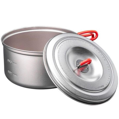 Popote Evernew Ti U.L. Pot 1300 ml titane ultraléger pour trek longue distance et randonnée légère
