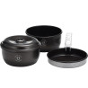 Set Trangia Tundra III avec deux casseroles, poêle antiadhésive et couvercle pour randonnée, camping et bivouac