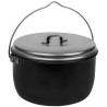 Grande popote Trangia Billy 2,5 L Black noire antiadhésive pour bivouac bushcraft léger, trek et cuisine outdoor collective