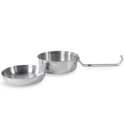Popote inox Tatonka Scout Set 1,5 litre bushcraft bivouac minimaliste feu de camp survie