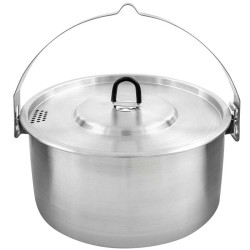 Popote inox Tatonka Kettle II 2,5 litres bushcraft bivouac feu de camp robuste durable