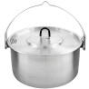Popote inox Tatonka Kettle II 2,5 litres bushcraft bivouac feu de camp robuste durable