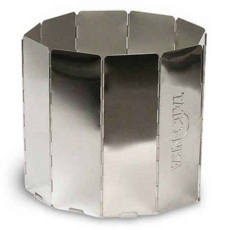 Pare-vent pliable Tatonka 10 éléments aluminium bushcraft bivouac trekking réchaud outdoor