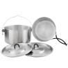 Set popote inox Tatonka Kettle II Set bushcraft bivouac feu de camp expédition outdoor