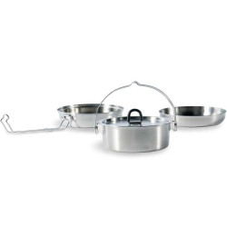 Popote inox Tatonka Camp Set Regular randonnée bivouac bushcraft compacte robuste durable
