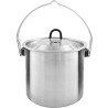 Popote bushcraft inox Tatonka Pot Set BC 1,4 litre bivouac feu de camp robuste durable