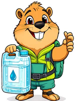 Réservoir d’eau potable et jerrican souple pour camping, randonnée et bivouac